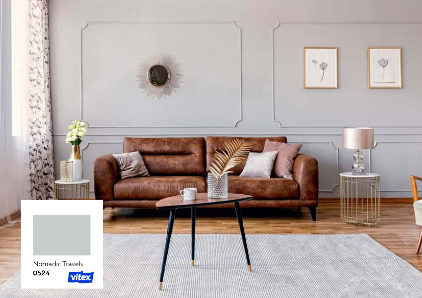 γκρι χρωμα vitex για σαλόνι