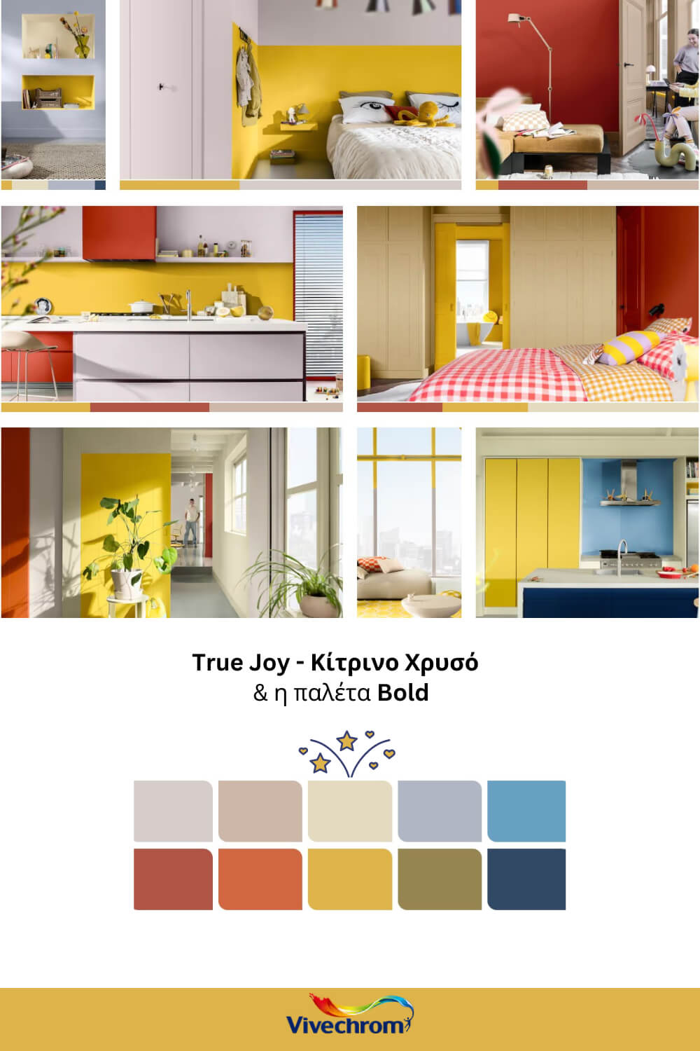 Vivechrom χρώμα της χρονιάς 2025 True Joy