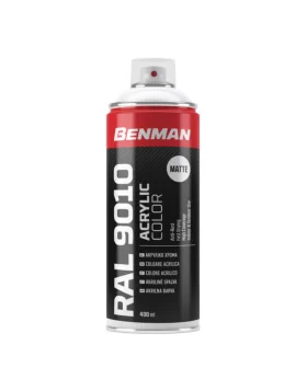 Σπρέι Λευκό ματ RAL 9010 400ml Benman