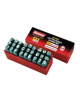 Γράμματα χτυπητά CrV Λατινικά Α-Ζ & 6mm 71008 Benman