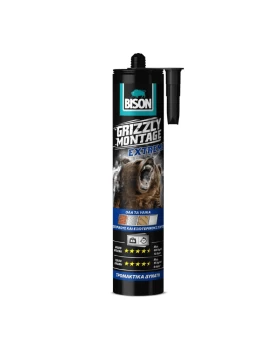 Κατασκευαστική κόλλα, μονταζόκολλα Grizzly montage extreme 440gr Bison