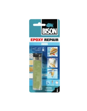 Εποξειδικός στόκος - κόλλα 2 συστατικών Epoxy repair aqua 56gr Bison