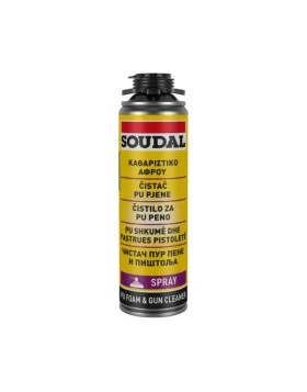 Καθαριστικό αφρού PU πιστολιού & σπρέι 500ml Soudal