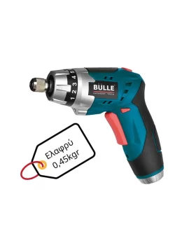 Πολυμορφικό ηλεκτρικό κατσαβίδι χειρός 3.6V Bulle με 43 εξαρτήματα σε βαλίτσα