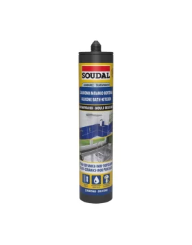 Αντιμουχλική σιλικόνη για μπάνιο & κουζίνα Soudal