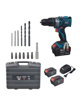 Brushless κρουστικό δραπανοκατσάβιδο 60Nm  18V Li-ion  2x4Ah με εξαρτήματα & βαλίτσα Bulle