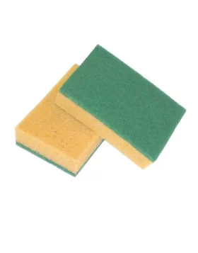 Πράσινο σφουγγάρι 9x14x3cm - Πακέτο 5τμχ