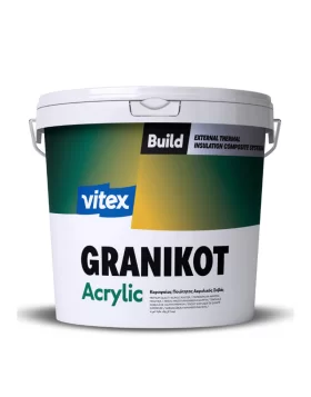 Ανάγλυφος ακρυλικός σοβάς Granikot Flat 1.2mm Vitex