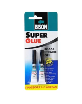 Κόλλα στιγμής Super glue gel Xtra Power 2x3gr  Bison