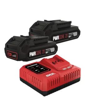 Σετ Μπαταρίες Li-ion 2.5Ah (3102 AA x 2) & Ταχυφορτιστής 20V 6.0A (3123 AA) Skil 3117 BA