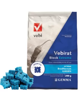 Ποντικοφάρμακο σε κύβους 100gr Vebirat Block Extreme