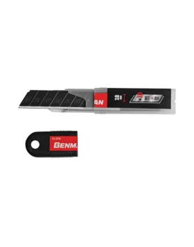 Λάμες για κόφτη μοκέτας - Μαύρες 18mm Benman 71079 - Σετ 10τμχ 