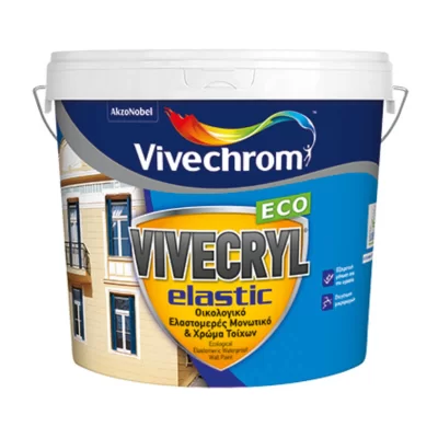 Ελαστομερές μονωτικό & χρώμα για υγρασία Vivecryl elastic eco Vivechrom