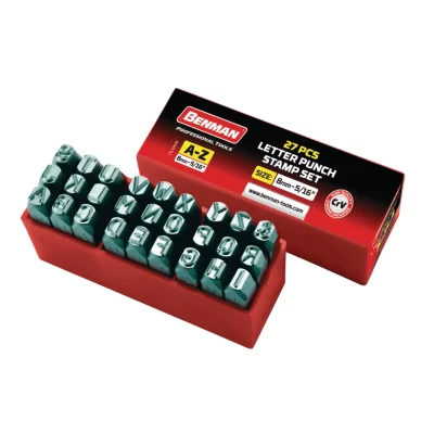 Γράμματα χτυπητά CrV Λατινικά Α-Ζ & 6mm 71008 Benman