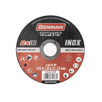 Δίσκος κοπής inox Topcut Benman