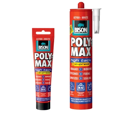 Κόλλα πολύ δυνατή ταχείας δράσης, Poly max high tack express Bison