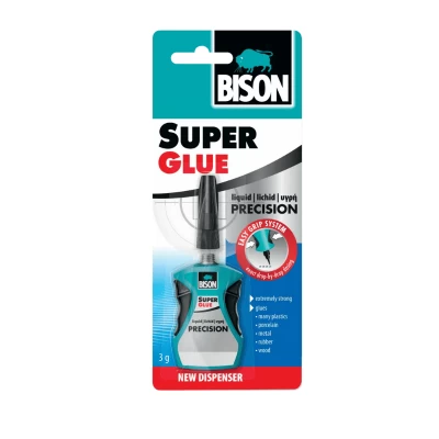 Κόλλα ακριβείας, γρήγορη και ισχυρή, Super glue precision 3gr Bison