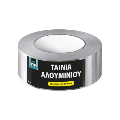 Ταινία αλουμινίου αυτοκόλλητη Sealing tape alouminium 20m Bison 