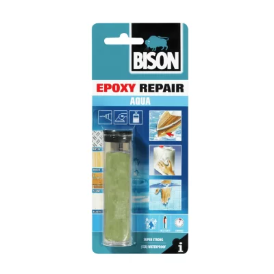 Εποξειδικός στόκος - κόλλα 2 συστατικών Epoxy repair aqua 56gr Bison