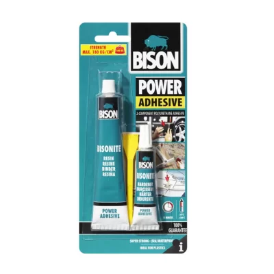 Κόλλα πολυουρεθάνης 2 συστατικών Power adhesive 65ml Bison