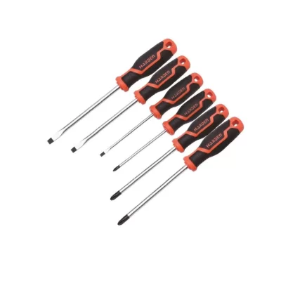 Κατσαβίδια χειρός CrV με μαγνητική μύτη Harden 550396 - Σετ 6τμχ 