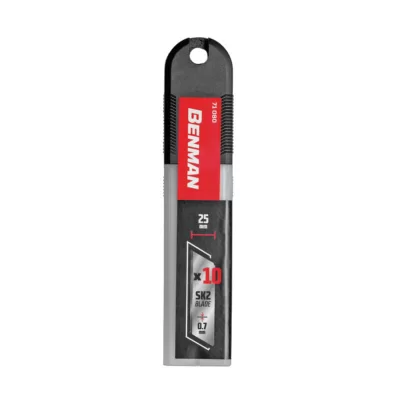 Spare blades SK2 25mm for utility knife - Set 10pcs 71080 Benman 