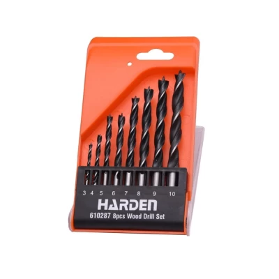Τρυπάνια ξύλου ακίδος σετ 8τμχ Harden 610287