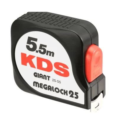 Μετροταινία 5.5m & 7.5m με πλάτος λάμας 25mm GIANT KDS