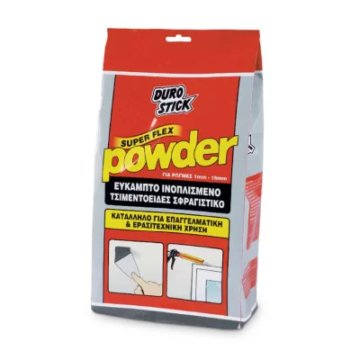 Τσιμεντοειδές σφραγιστικό για ρωγμές 1-15mm Super flex powder 250gr Durostick