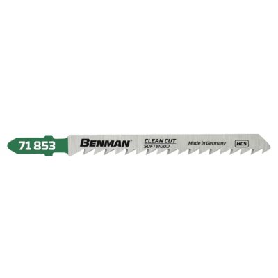 Λάμες σέγας για μαλακό ξύλο 5τμχ Τ101D Clean cut 71853 Benman 