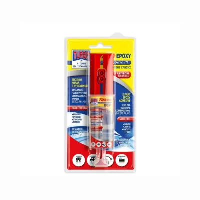 Εποξική κόλλα 2 συστατικών 5 λεπτών 24ml Turbo epoxy