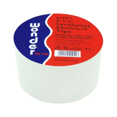 Μονωτική ταινία ηλεκτρολόγου φαρδιά 38mm x 18m με πάχος 0.13mm Wonder