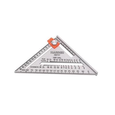Γωνιόμετρο - τρίγωνο μαραγκών Carbon Steel 18cm Harden 580757