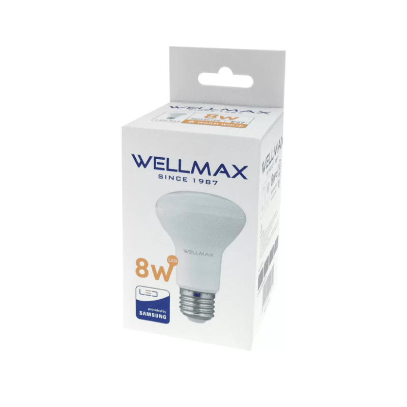 Λάμπα led καθρέπτη R63 8W E27 3000 Wellmax (image 3)