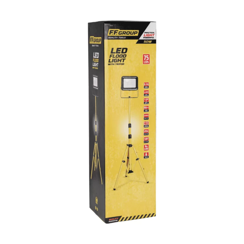 Προβολέας Led εξωτερικού χώρου 4.500lm 50W με ρυθμιζόμενο τρίποδο (image 3)