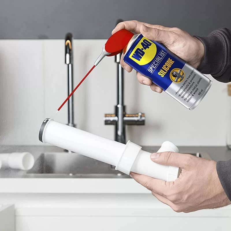 Σπρέι σιλικόνης WD-40 για υδραυλικές εργασίες λίπανση πλαστικών  (image 3)
