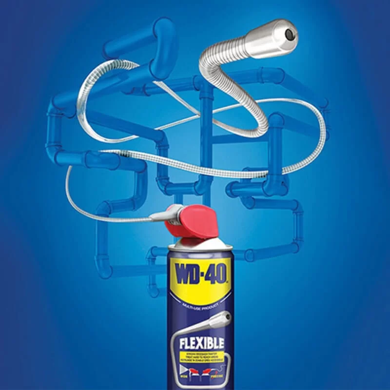 Σπρέι αντισκωριακό λιπαντικό Flexible WD-40 με εύκαμπτο σωληνάκι (image 2)
