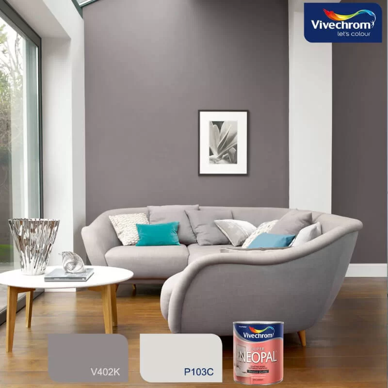 Πλαστικό χρώμα Super Neopal Vivechrom συνδυασμοί αποχρώσεων για σαλόνι (image 7)