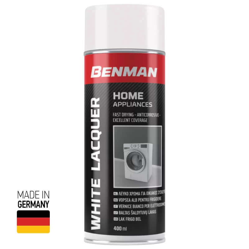 Σπρέι για βάψιμο ηλεκτρικών συσκευών White lacquer 400ml Benman (image 3)