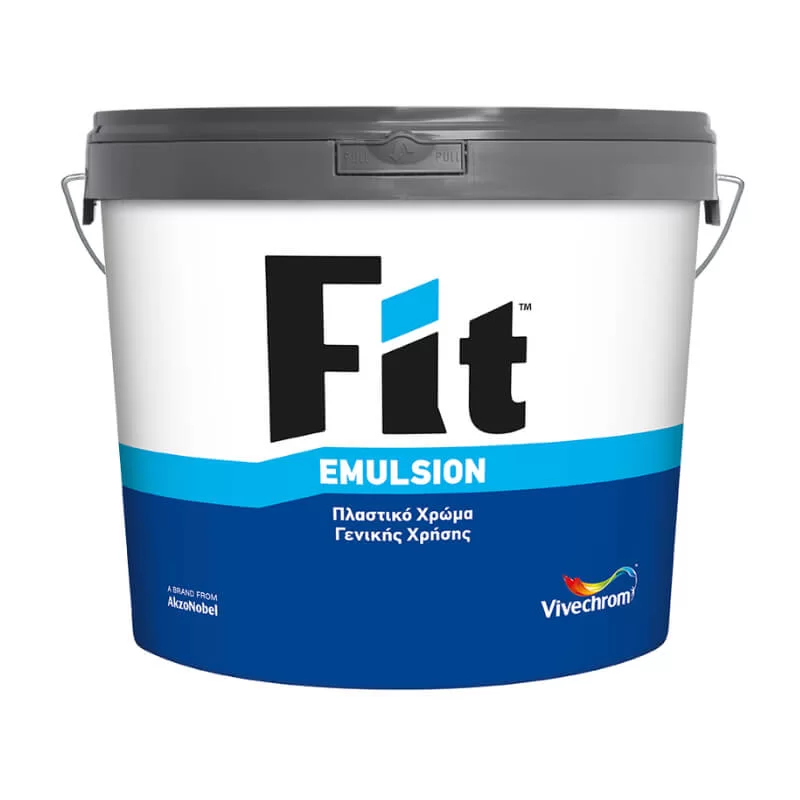 Πλαστικό χρώμα Fit emulsion Vivechrom για βάψιμο εσωτερικών τοίχων