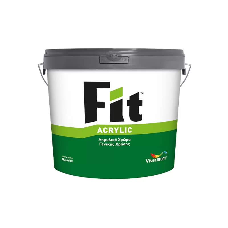 Ακρυλικό χρώμα Fit acrylic Vivechrom για εξωτερικούς τοίχους που χρειάζονται συχνό βάψιμο