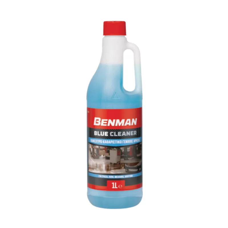 Καθαριστικό γενικής χρήσης Blue Cleaner 1lt Benman για λίπη, γράσο, μελάνι, νικοτίνη