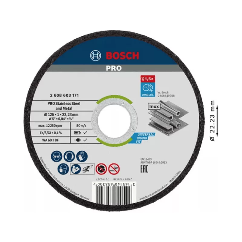 Δίσκος κοπής Inox & Μετάλλων 125mm Pro Stainelss Steel & Metal Bosch (image 2)