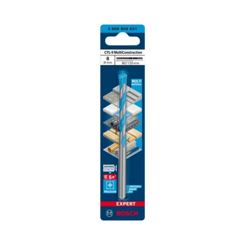 Τρυπάνι Expert CYL-9 Multi construction 8x120mm Bosch 2608900621 (image 8)