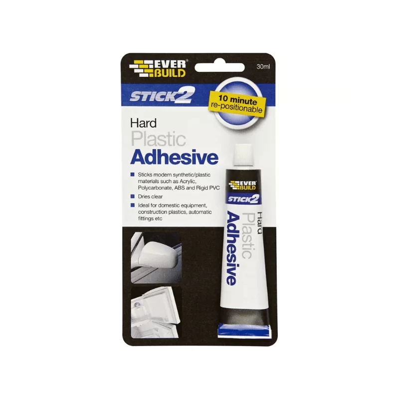 Ισχυρή, διάφανη κόλλα για σκληρά πλαστικά Hard Plastic Adhesive 30ml Everbuild (image 1)