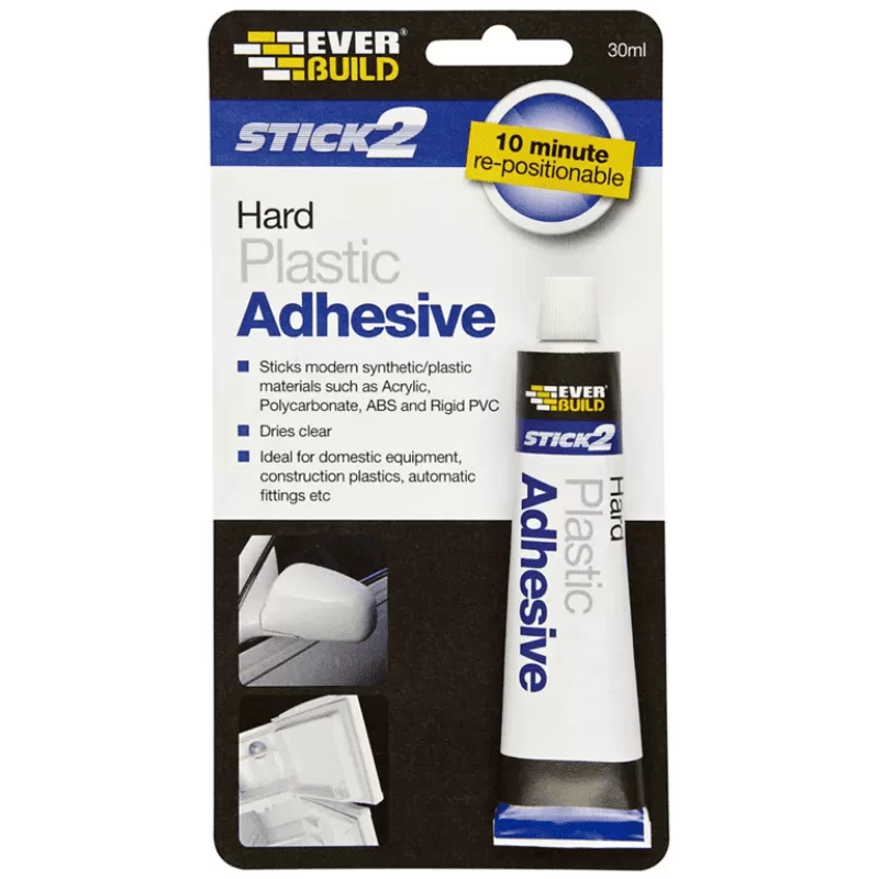 Ισχυρή, διάφανη κόλλα για σκληρά πλαστικά Hard Plastic Adhesive 30ml Everbuild (image 2)