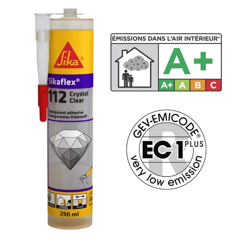 Σφραγιστικό - Συγκολλητικό Sikaflex 112 Crystal Clear 290ml Sika (image 2)