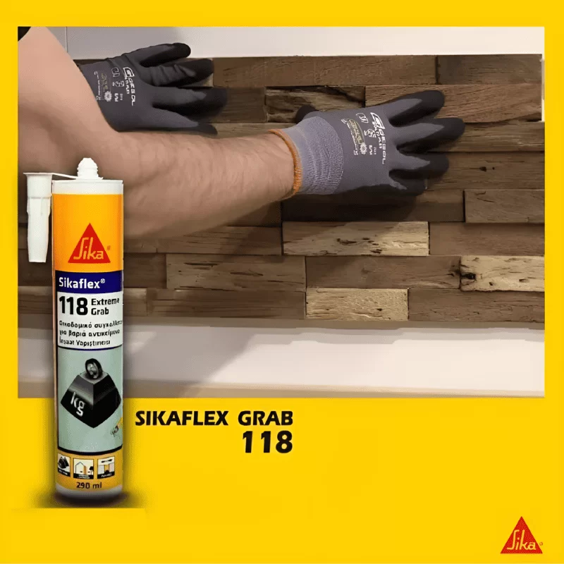 Συγκολλητικό για βαριά αντικείμενα Sikaflex 118 Extreme Grab 290ml Sika (image 5)