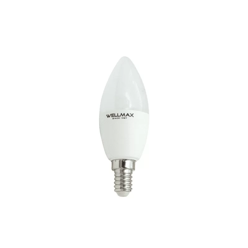 Λάμπα Led Κερί E14 5W με θερμό φως 3.000K Wellmax (image 1)