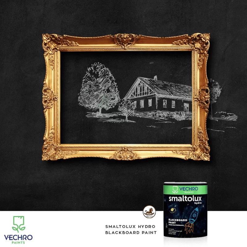 Χρώμα πινάκων Smaltolux hydro blackboard paint Vechro (image 6)